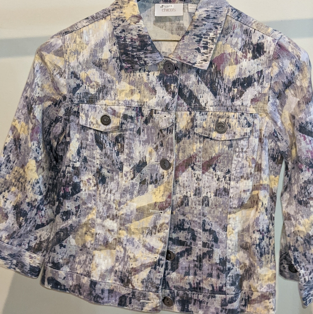 Chico's Patterned Jacket - image 1